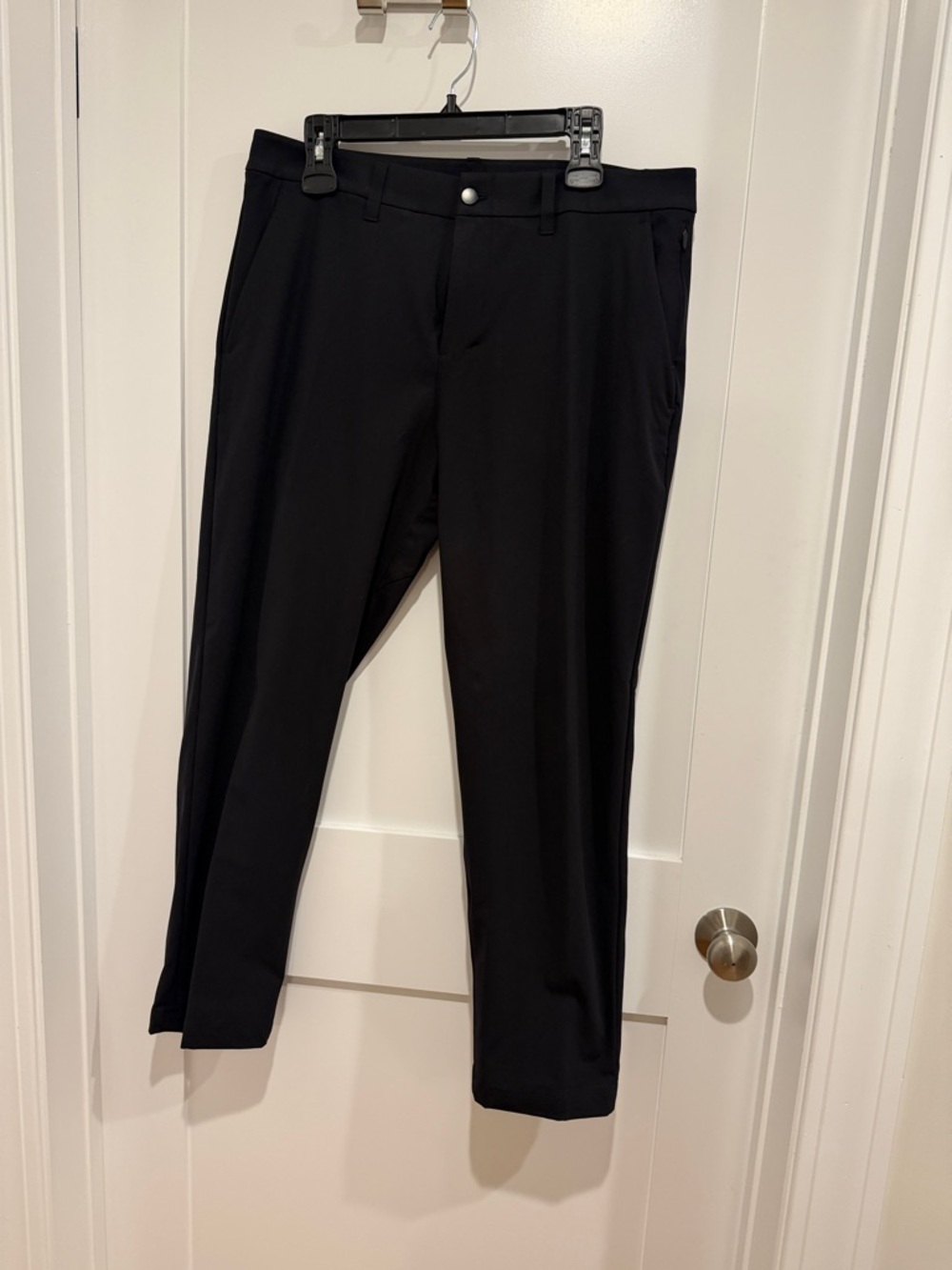 lululemon athletica Men's Black Dress Pants - Stretch Tailored Fit